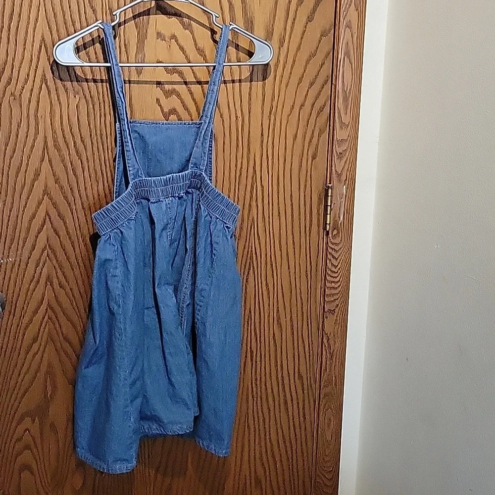 Wonder Nation Girls Overall Dress Size 10/12 - Picture 2 of 4